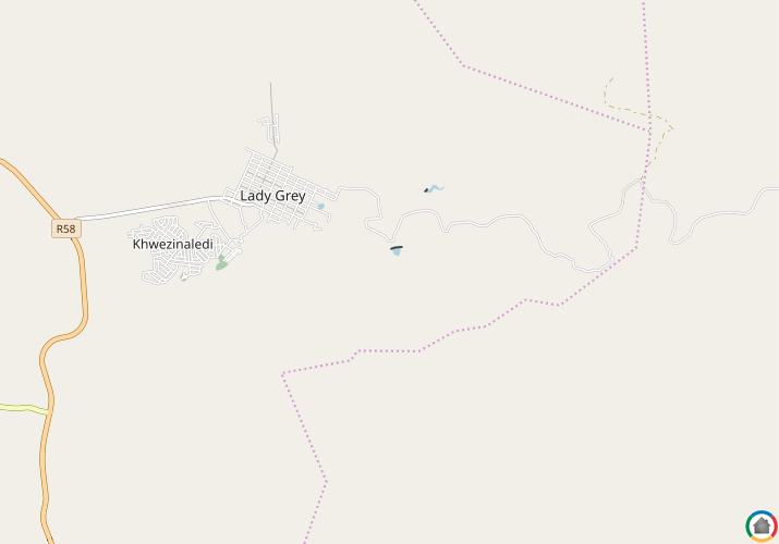 Map location of Lady Grey